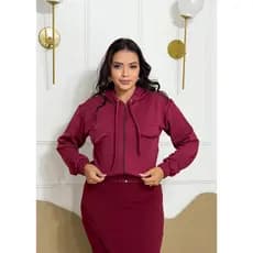 Blusa De Frio Feminina Manga Longa Casaco Com Capuz Ziper Crepe de Malha Elegante Casual Frio Casual