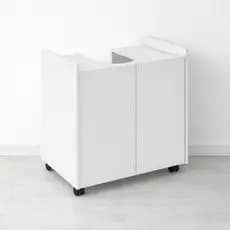 Gabinete De Banheiro 2 Portas Branco armario Pia De Coluna