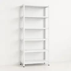 Prateleira De Aço 6 Bandejas 90 Cm Organizador - Branca