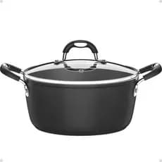 Caçarola 20cm 2,6L Tramontina Mônaco Induction Inox Antiaderente Premium Tampa Vidro Cozinha