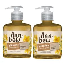 Kit 2 Sabonetes Líquidos Ann Bow Glicerina Adstringente 340ml Limpeza e Frescor Diário
