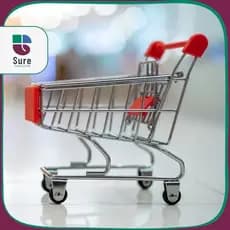 Mini Carrinho De Compras Supermercado Porta Objetos Decoração Criativa Escritório Brinquedo Mesa