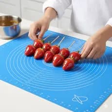 Tapete Culinário Silicone 50x70cm Antiaderente Reutilizável Alta Temperatura Massas Confeitaria