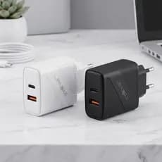Fonte Carregador Rápido de 40W com Porta USB e TIPO-C INOVA KV-3164