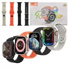 Relógio Inteligente Smartwatch 49mm com 04 Pulseiras Eletromex W9 ULTRA (***COR ROSE - ESGOTADO)