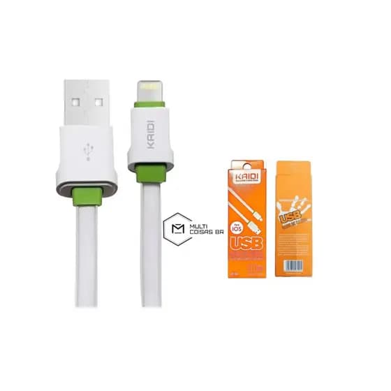 Cabo Carregamento para iPHONE Kaidi 1m Carregamento rapido  kD-306