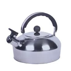 Chaleira Inox 2L com Tampa Alça Térmica e Apito para Café Cha Bebidas