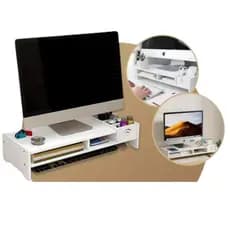 Suporte Mesa Para Monitor ergonômico 5KG Plastico PVC Madeira E Plástico 49cm para Home Ofice para Ergonômia