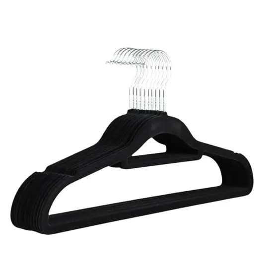 Kit Com 6, 12, 24, 36, ou 48 Cabide Veludo Cabide Adulto Para Roupas Resistente