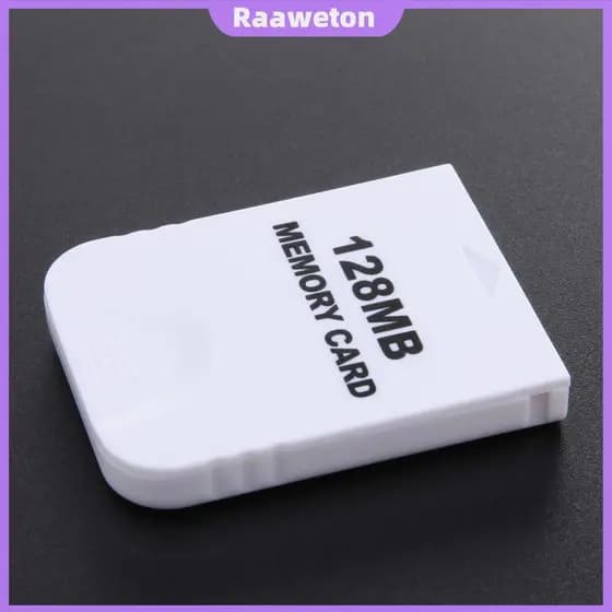 Cartão De Memória Branco Chip Flash De Alta Velocidade Prático E Fácil De Usar Para Jogo Gamecube GC NGC [Raaaweton.br]