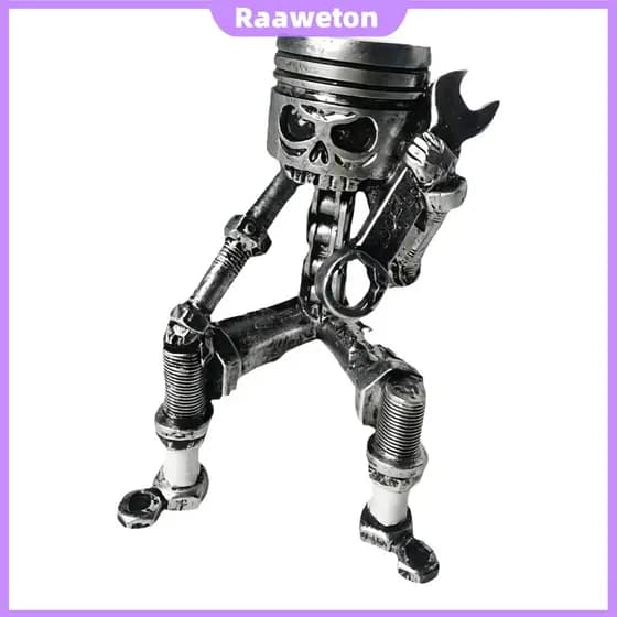 Estatueta Mecânica Estilo Punk De Resina Para Decoração De Mesa De Escritório [Raaaweton.br]