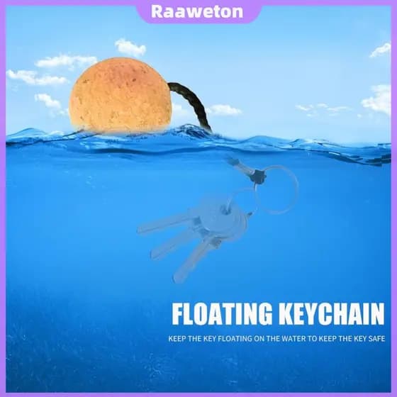 Chaveiro Flutuante De Bola De Cortiça , Para Presente De Caiaque À Vela De Barco [Raaaweton.br]