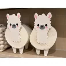 🦙 Suporte para Rolo de Papel Higiênico em Formato de Alpaca/Lhama – Funcionalidade com Muito Estilo!