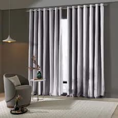 Cortina BLACKOUT c/ VOIL 300x230 Pratika Lisa Cromo - Akasa