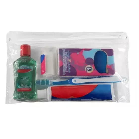 Kit 5 Saquinho Organizador Multiuso Remédios Maquiagem Brinquedos Mala de Viagem Com Zíper- P/ M/ G