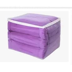 Kit 3 Saco Organizador Cobertor Casaco Guarda Roupa Anti-Poeira Anti-Umidade Multiuso Zíper 48x42x24