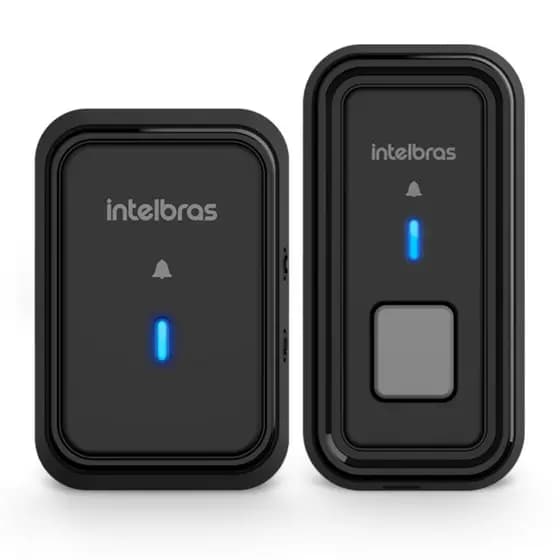 Campainha Sem Fio com Bateria CIB 101 Preto Intelbras