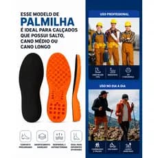 1 Par De Palmilha Ortopédica Anatômica em Gel-PU (Qualidade e Conforto)