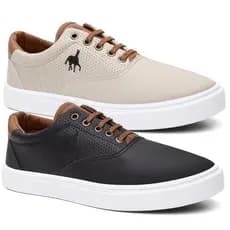 Combo Kit 2 Pares Tenis Sapatenis Masculino Polo Imperial Sapato Casual