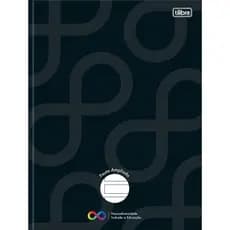Caderno Tilibra Pauta Ampliada Brochura Neuro Capa Dura 80 Folhas