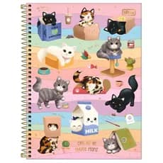 Caderno Tilibra Purrfect Cats Universitário