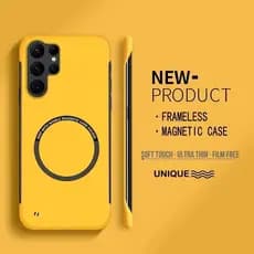 Ultra Fino Duro PC Magnético Sem Moldura Caso De Telefone Para Samsung Galaxy S25 S24 FE S23 S22 S21 S20 Plus Fosco Capa