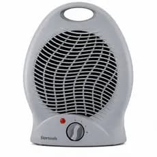 Aquecedor Eletrico Portatil Compacto Eficiente 127V   220V Cinza Ambiente Confortavél Quentinho no Inverno