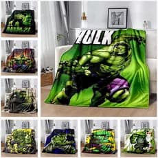 Marvel Super-Herói Hulk Cobertor Impresso Para Sala De Estar Sofá-Cama Decoração De Portátil De Flanela Macia E Quente Ao Ar Livre3