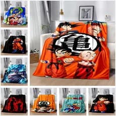 Manta De Desenho Animado 3D Impresso Em anime Dragon Ball , Para Decoração De Quartos De Adultos Portátil Ao Ar Livre , Flanela Macia E Quente , Personalizável-2