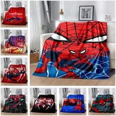 Marvel Homem Aranha Quarto Infantil Desenho Animado Divertido Cobertor Impresso Sala De Estar Sofá Cobertura Flanela Macia E Quente Personalizável-2