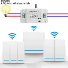 Interruptor Sem Fio RF 433mhz Inteligente De Parede Controle Remoto