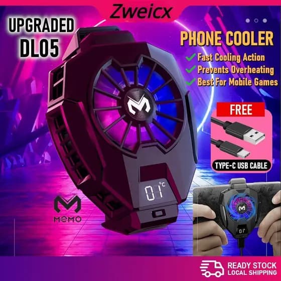 Memo Telefone cooler dl05 dl01 fl05 Ventilador De Refrigeração Para Jogos Móveis Radiador handphone Jogo Pigfly