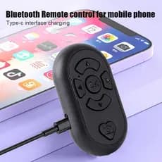 Para Android ios Recarregável Bluetooth-Compatível Botão De Controle Remoto Tipo-C Carregamento Controlador Sem Fio Víde