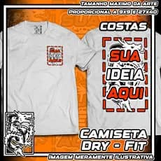Camiseta Personalizada DRY FIT, unissex Faça a sua ideia em DTF