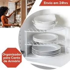 Prateleiras Aço Divisoria Organizador de Armário Cozinha
