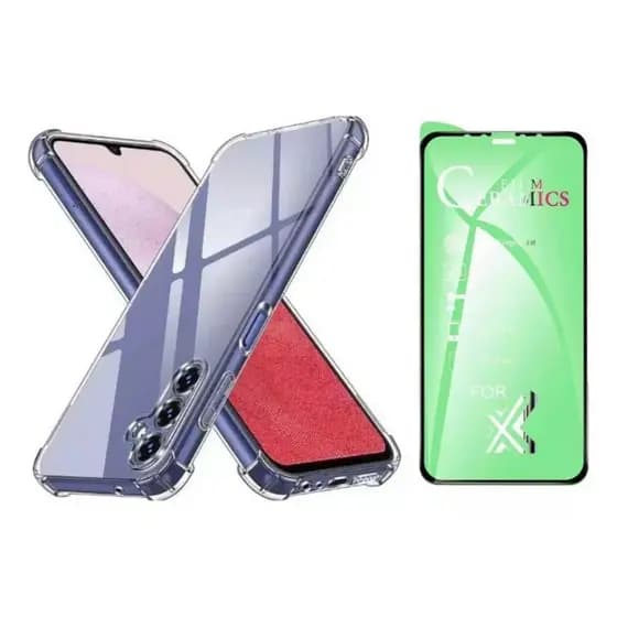 Kit Capa Capinha Anti Queda + Película 3D Para Galaxy A05s