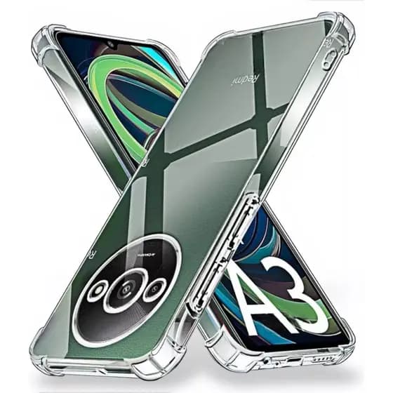Capa Capinha Transparente + Película 3D Para Xiaomi Redmi A3
