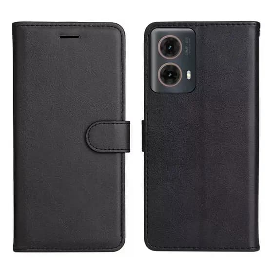 Capa Carteira Flip + Película 3D Para Motorola Moto G85