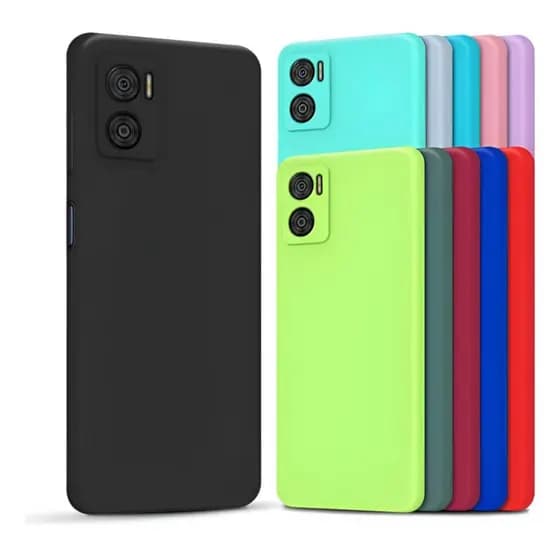 Capa Capinha Slim Aveludada Anti Impacto Colorida + Película 3D Para Motorola Moto G06