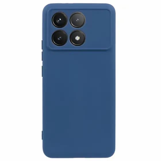 Capa Capinha Slim Aveludada Colorida + Película Para Xiaomi Poco F6 Pro
