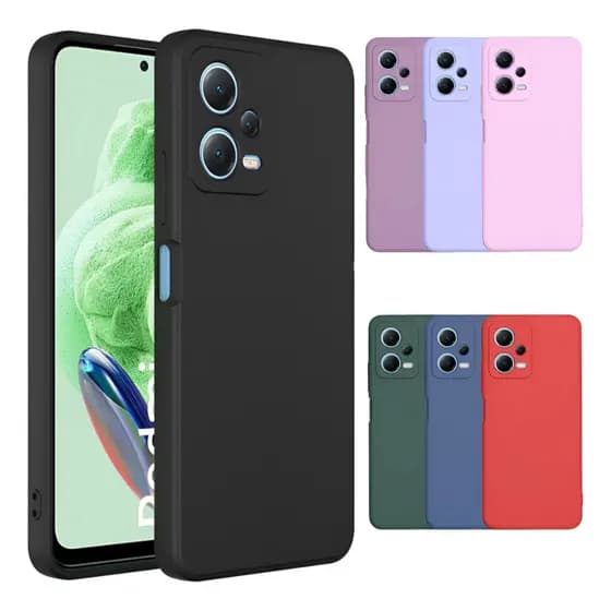 Capa Capinha Slim Anti Impacto Aveludada Colorida + Película 3D Para Xiaomi Redmi Note 12 5G