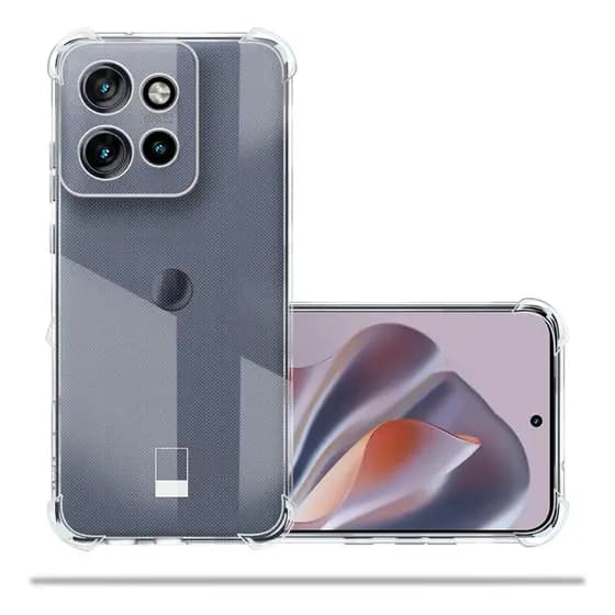 Capa Capinha Anti Impacto Transparente + Película Para Motorola Moto Edge 50 Neo