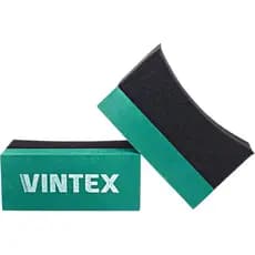 Kit 2 Aplicadores de Pneu Pretinho Espuma Curvada Vintex