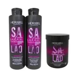 Kit Resultado de Salão Hidrabell - Shampoo 800ml + Condicionador 800ml + Mascara 800g  Pupi