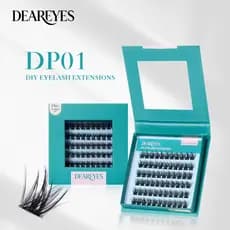 DearEyes DP-01 Clusters De Cílios Naturais DIY Extensões Finos