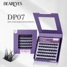 DearEyes DP-07 Conjuntos De Cílios Autoadesivos Reutilizáveis DIY Macios E Finos