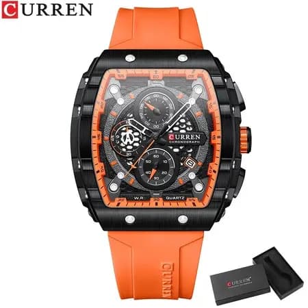 Local do Brasil【‌com caixa‌】CURREN 8442 Relógio Masculino Prova D'água negócios Casual 8395 8361