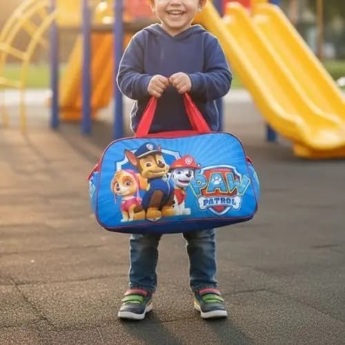 Bolsa Para Viagem Passeio e Dia a Dia Infantil Patrulha Canina