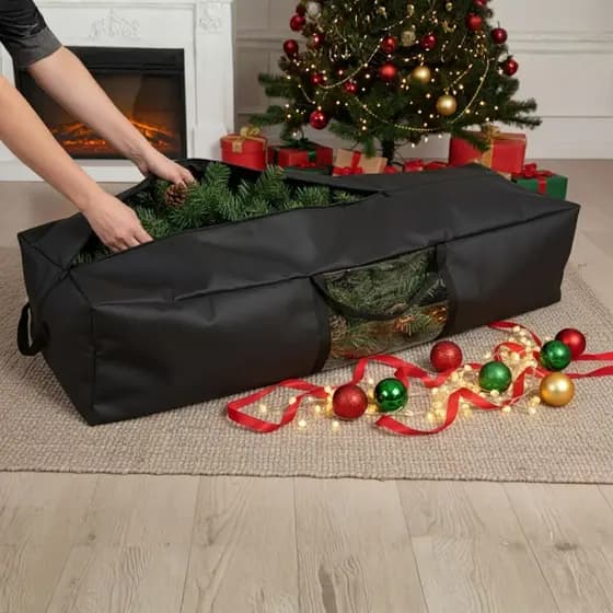 Bolsa Organizadora para Árvore de Natal em Tecido Resistente com Zíper Tam G