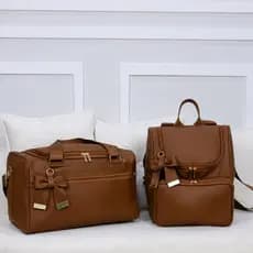 Kit Maternidade Mala Baú e Mochila 2 em 1 - Sem Personalização